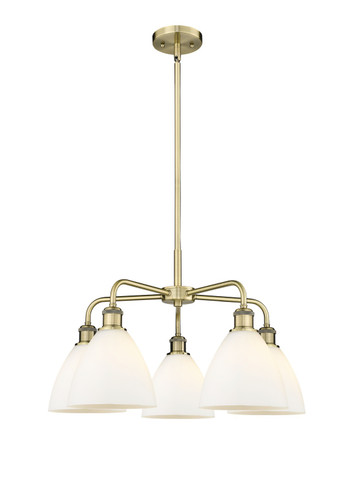 Mid. Chandeliers Glass Down by Innovations ( 405 | 516-5CR-AB-GBD-751 Ballston ) 