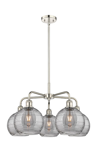Mid. Chandeliers Glass Down by Innovations ( 405 | 516-5CR-PN-G1213-8SM Ballston ) 
