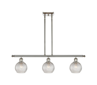 Linear/Island 3 Light Bar by Innovations ( 405 | 516-3I-PN-G122C-6CL Ballston ) 