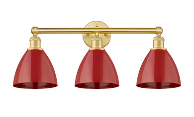 Bathroom Fixtures Three Lights by Innovations ( 405 | 616-3W-SG-MBD-75-RD Edison ) 