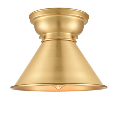 Flush Mounts Metal Shade by Innovations ( 405 | 623-1F-SG-M10-SG-LED Franklin Restoration ) 