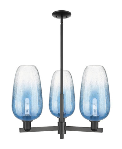 Mid. Chandeliers Glass Up by Innovations ( 405 | 716-3CR-BK-G484-7SB Arcadia ) 