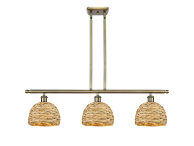 Linear/Island 3 Light Bar by Innovations ( 405 | 516-3I-AB-RBD-8-NAT Ballston ) 