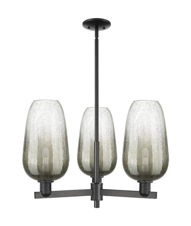 Mid. Chandeliers Glass Up by Innovations ( 405 | 716-3CR-BK-G484-7SL Arcadia ) 