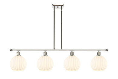 Linear/Island 4 Light + by Innovations ( 405 | 516-4I-PN-G1217-8WV Ballston ) 