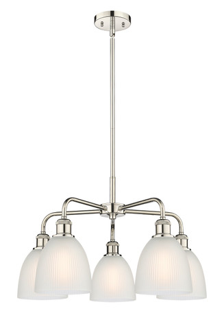 Mid. Chandeliers Glass Down by Innovations ( 405 | 516-5CR-PN-G381 Ballston ) 