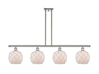 Linear/Island 4 Light + by Innovations ( 405 | 516-4I-PN-G121-8RW-LED Ballston ) 
