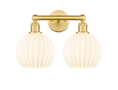 Bathroom Fixtures Two Lights by Innovations ( 405 | 616-2W-SG-G1217-8WV Edison ) 