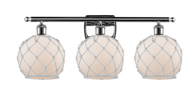 Bathroom Fixtures Three Lights by Innovations ( 405 | 516-3W-PC-G121-8RW Ballston ) 
