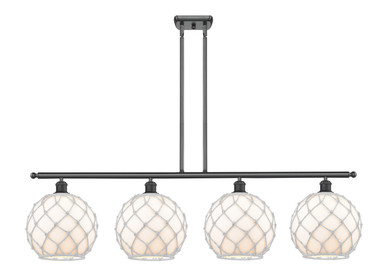 Linear/Island 4 Light + by Innovations ( 405 | 516-4I-BK-G121-10RW Ballston ) 