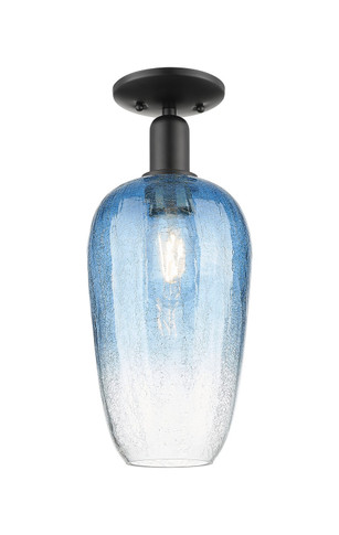Semi-Flush Mts. Glass Down by Innovations ( 405 | 716-1C-BK-G484-7SB Arcadia ) 