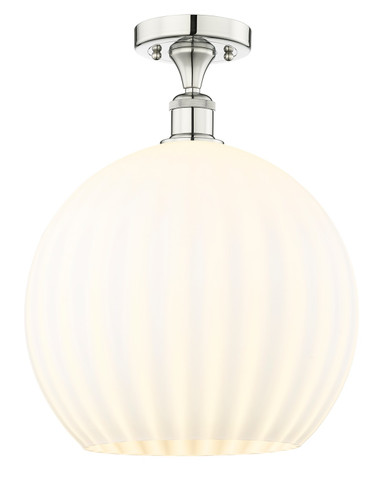 Semi-Flush Mts. Glass Down by Innovations ( 405 | 616-1F-PN-G1217-14WV Edison ) 
