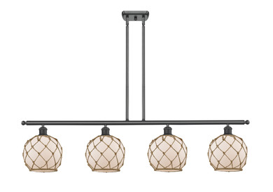 Linear/Island 4 Light + by Innovations ( 405 | 516-4I-BK-G121-8RB Ballston ) 
