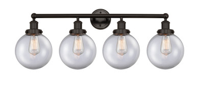 Bathroom Fixtures Four Lights by Innovations ( 405 | 616-4W-OB-G202-8 Edison ) 