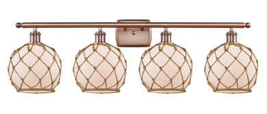 Bathroom Fixtures Four Lights by Innovations ( 405 | 516-4W-AC-G121-8RB-LED Ballston ) 