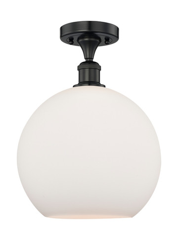 Semi-Flush Mts. Glass Down by Innovations ( 405 | 616-1F-BK-G121-12 Edison ) 