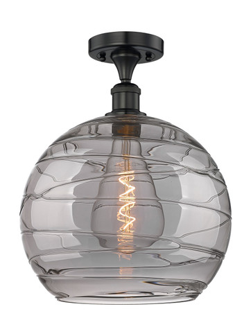 Semi-Flush Mts. Glass Down by Innovations ( 405 | 616-1F-BK-G1213-14SM Edison ) 