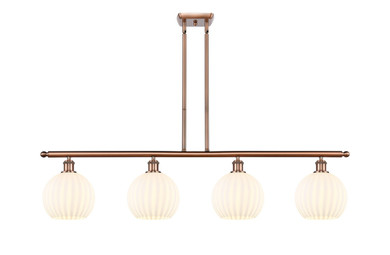 Linear/Island 4 Light + by Innovations ( 405 | 516-4I-AC-G1217-8WV Ballston ) 