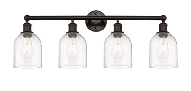 Bathroom Fixtures Four Lights by Innovations ( 405 | 616-4W-OB-G558-6CL Edison ) 