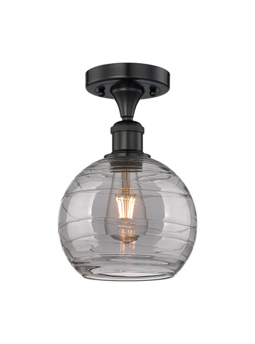 Semi-Flush Mts. Glass Down by Innovations ( 405 | 616-1F-BK-G1213-8SM Edison ) 