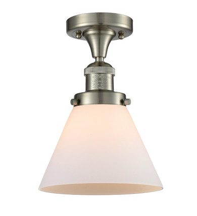 Semi-Flush Mts. Glass Down by Innovations ( 405 | 517-1CH-SN-G41-LED Franklin Restoration ) 