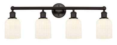 Bathroom Fixtures Four Lights by Innovations ( 405 | 616-4W-OB-G559-5GWH Edison ) 