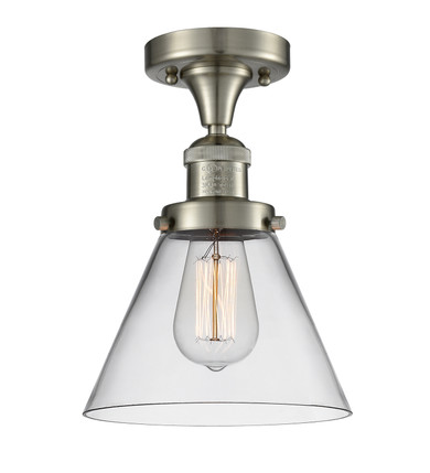 Semi-Flush Mts. Glass Down by Innovations ( 405 | 517-1CH-SN-G42-LED Franklin Restoration ) 