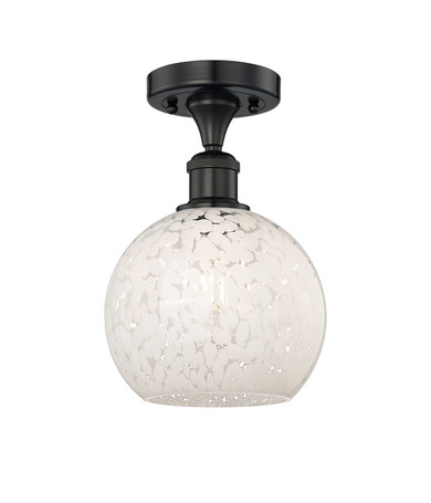 Semi-Flush Mts. Glass Down by Innovations ( 405 | 616-1F-BK-G1216-8WM Edison ) 