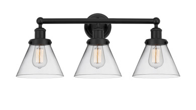 Bathroom Fixtures Three Lights by Innovations ( 405 | 616-3W-BK-G42 Edison ) 
