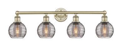 Bathroom Fixtures Four Lights by Innovations ( 405 | 616-4W-AB-G1213-6SM Edison ) 