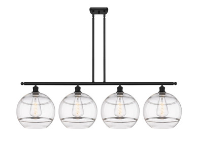Linear/Island 4 Light + by Innovations ( 405 | 516-4I-BK-G556-12CL Ballston ) 