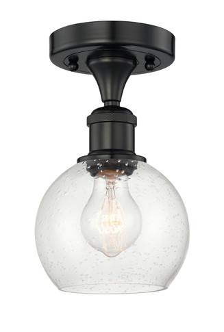 Semi-Flush Mts. Glass Down by Innovations ( 405 | 616-1F-BK-G124-6 Edison ) 