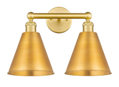 Bathroom Fixtures Two Lights by Innovations ( 405 | 616-2W-SG-MBC-8-SG Edison ) 