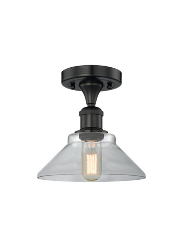 Semi-Flush Mts. Glass Down by Innovations ( 405 | 616-1F-BK-G132 Edison ) 