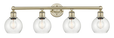 Bathroom Fixtures Four Lights by Innovations ( 405 | 616-4W-AB-G124-6 Edison ) 