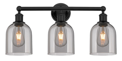 Bathroom Fixtures Three Lights by Innovations ( 405 | 616-3W-BK-G558-6SM Edison ) 