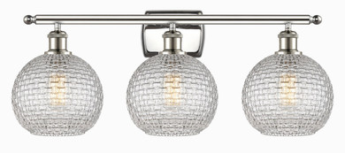Bathroom Fixtures Three Lights by Innovations ( 405 | 516-3W-PN-G122C-8CL Ballston ) 