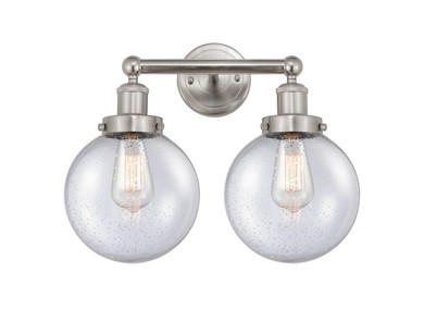 Bathroom Fixtures Two Lights by Innovations ( 405 | 616-2W-SN-G204-8 Edison ) 