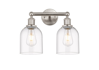 Bathroom Fixtures Two Lights by Innovations ( 405 | 616-2W-SN-G558-6CL Edison ) 