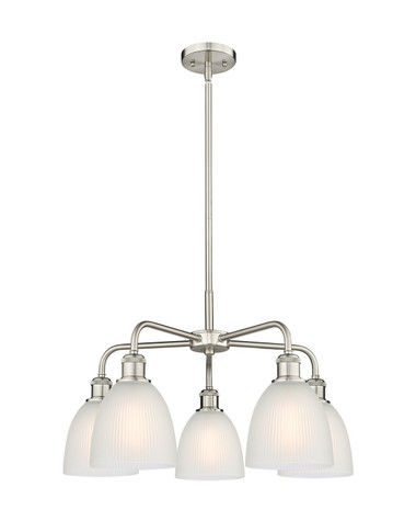 Mid. Chandeliers Glass Down by Innovations ( 405 | 516-5CR-SN-G381 Ballston ) 