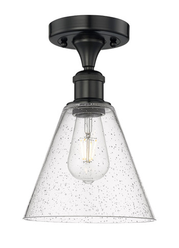 Semi-Flush Mts. Glass Down by Innovations ( 405 | 616-1F-BK-GBC-84 Edison ) 