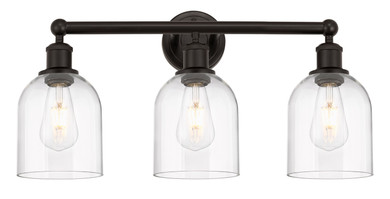Bathroom Fixtures Three Lights by Innovations ( 405 | 616-3W-OB-G558-6CL Edison ) 