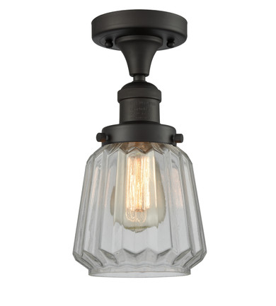 Semi-Flush Mts. Glass Down by Innovations ( 405 | 517-1CH-OB-G142 Franklin Restoration ) 