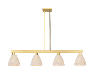 Linear/Island 4 Light + by Innovations ( 405 | 716-4I-SG-NBD-75-NAT Arcadia ) 
