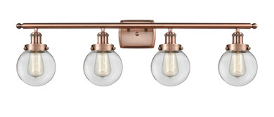 Bathroom Fixtures Four Lights by Innovations ( 405 | 916-4W-AC-G202-6 Ballston Urban ) 