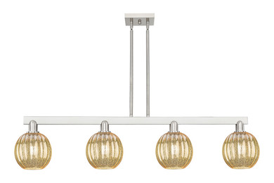 Linear/Island 4 Light + by Innovations ( 405 | 716-4I-SN-G458-7ME Arcadia ) 