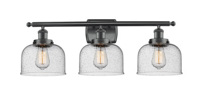 Bathroom Fixtures Three Lights by Innovations ( 405 | 916-3W-BK-G74-LED Ballston Urban ) 