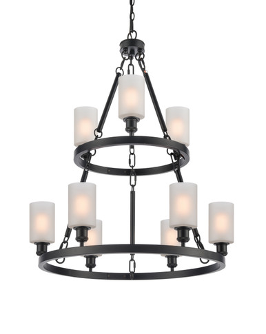 Large Chandeliers Glass Shade by Innovations ( 405 | 8203-BK-G801-LED Ballston ) 