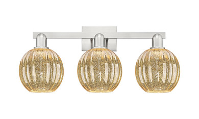 Bathroom Fixtures Three Lights by Innovations ( 405 | 716-3W-SN-G458-7ME Arcadia ) 