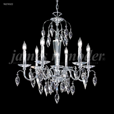 Mid. Chandeliers Candle by James R. Moder ( 64 | 96276S22 Sculptured Crystal Leaf ) 